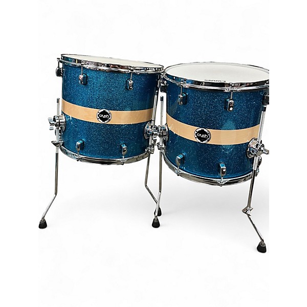 Used Crush Drums & Percussion 5 Piece Sublime Birch Blue Sparkle Drum Kit