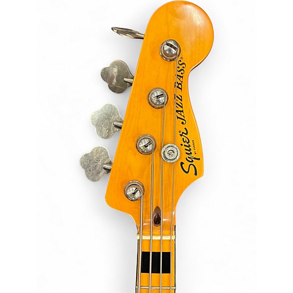 Used 2021 Squier Classic Vibe 70s Jazz Bass Natural Electric Bass Guitar
