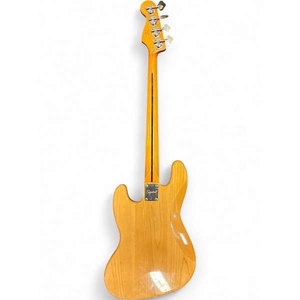 Used 2021 Squier Classic Vibe 70s Jazz Bass Natural Electric Bass Guitar
