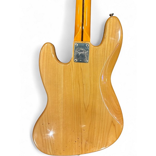 Used 2021 Squier Classic Vibe 70s Jazz Bass Natural Electric Bass Guitar
