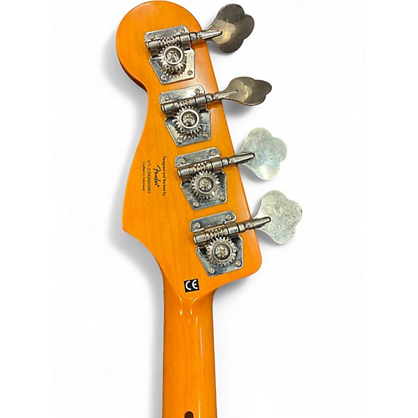 Used 2021 Squier Classic Vibe 70s Jazz Bass Natural Electric Bass Guitar