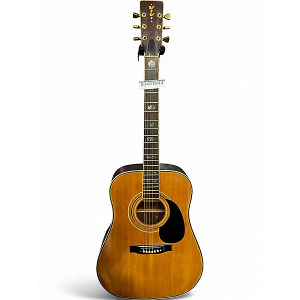 Vintage 1960s Vivi V100 Crimson Red Burst Acoustic Guitar