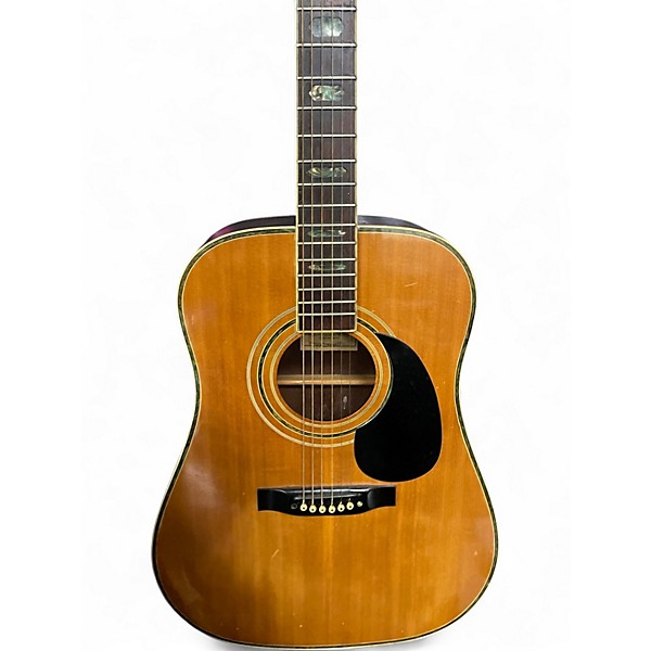 Vintage 1960s Vivi V100 Crimson Red Burst Acoustic Guitar