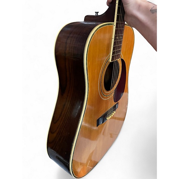 Vintage 1960s Vivi V100 Crimson Red Burst Acoustic Guitar