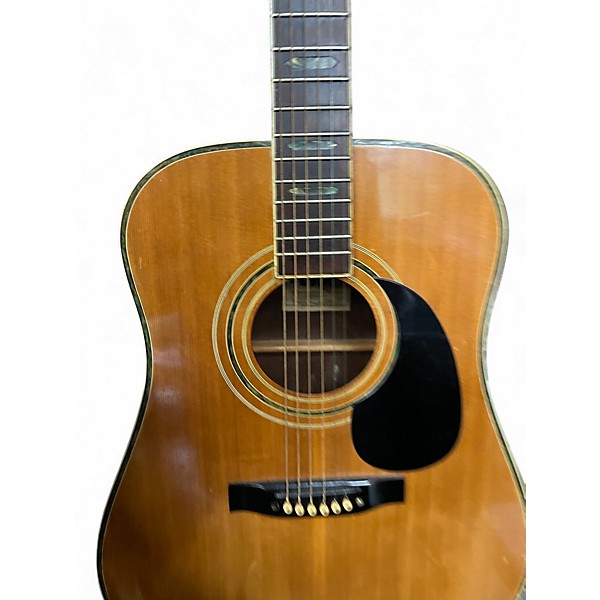 Vintage 1960s Vivi V100 Crimson Red Burst Acoustic Guitar