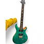 Used PRS SE Custom 24 TRANS CYAN Solid Body Electric Guitar
