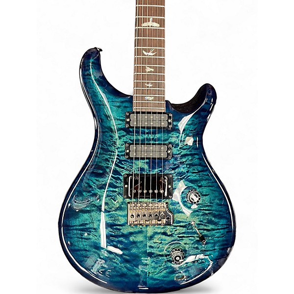 Used PRS STUDIO 22 WOOD LIBRARY BRIZILLIAN PATTERN NECK QUILTED Aquableux Purple Burst Solid Body Electric Guitar