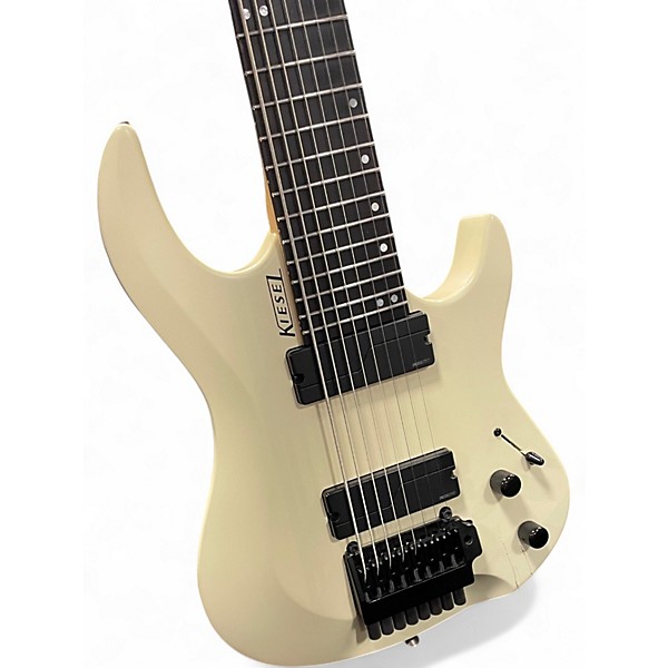 Used Kiesel OSIRIS 8 STRING White Solid Body Electric Guitar