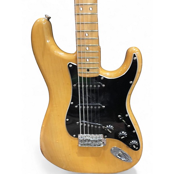 Vintage 1977 Fender STRATOCASTER Natural Solid Body Electric Guitar
