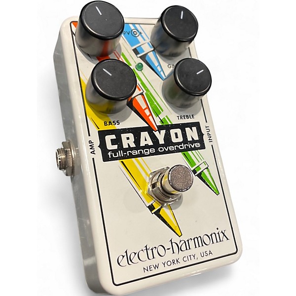 Used Electro-Harmonix Crayon Full Range Overdrive Effect Pedal