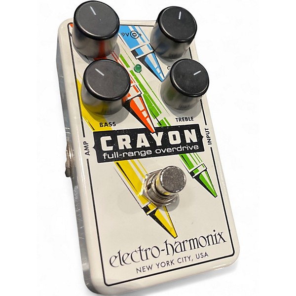 Used Electro-Harmonix Crayon Full Range Overdrive Effect Pedal