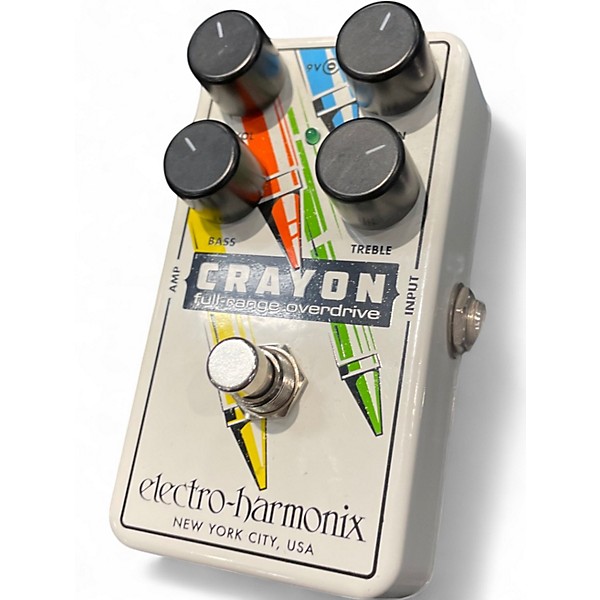 Used Electro-Harmonix Crayon Full Range Overdrive Effect Pedal
