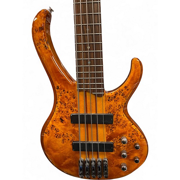 Used Ibanez BTB785PB BROWN BIRDSEYE Solid Body Electric Guitar