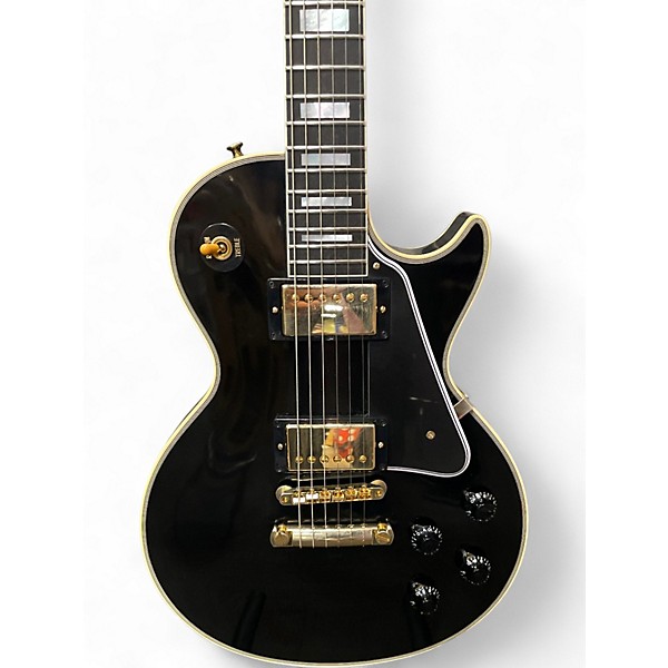 Used 2011 Gibson LPB7 1957 Les Paul Custom Black Solid Body Electric Guitar