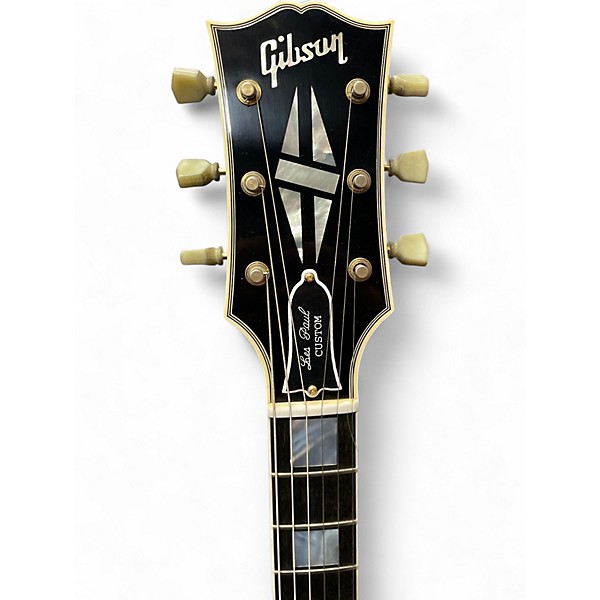 Used 2011 Gibson LPB7 1957 Les Paul Custom Black Solid Body Electric Guitar