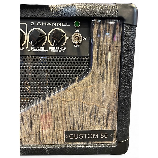 Used PRS CUSTOM 50 STEALTH BLACK Tube Guitar Amp Head
