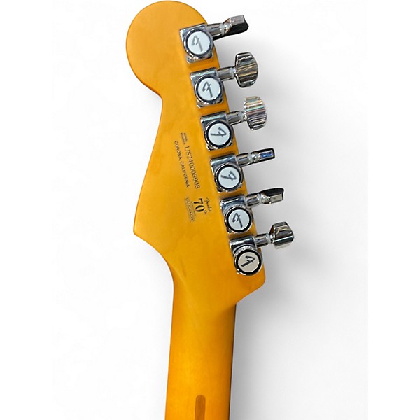 Used Fender American Ultra Stratocaster HSS COBRA BLUE Solid Body Electric Guitar