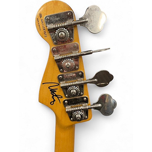 Used Fender Nate Mendel Road Worn Precision Bass Candy Apple Red Electric Bass Guitar