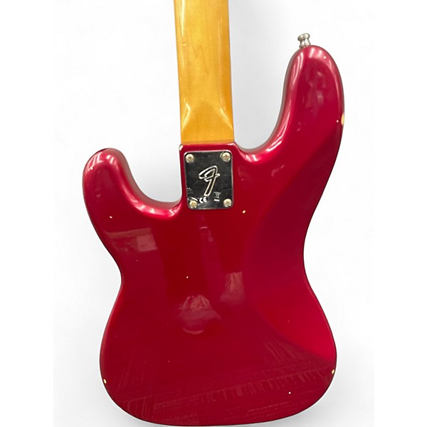 Used Fender Nate Mendel Road Worn Precision Bass Candy Apple Red Electric Bass Guitar