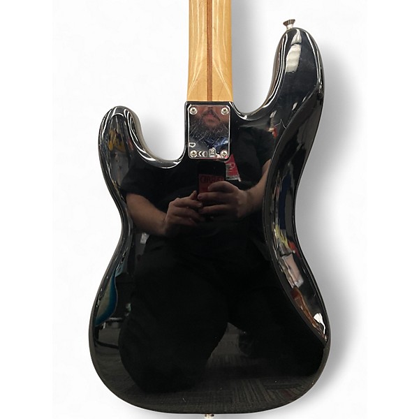 Used Fender Standard Precision Bass Black Electric Bass Guitar