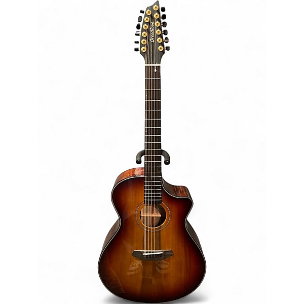Used Breedlove Oregon Concerto 2 Tone Sunburst 12 String Acoustic Guitar