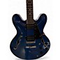 Used Stellar HOLLOWBODY Blue Hollow Body Electric Guitar