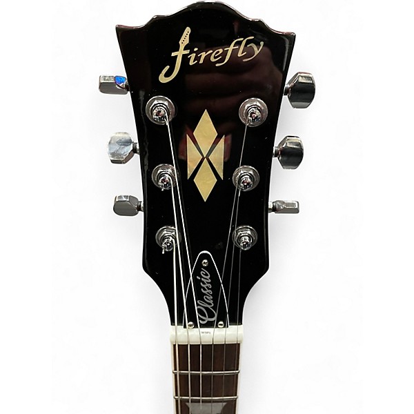 Used Firefly Classic Green Sunburst Solid Body Electric Guitar