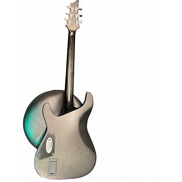 Used Schecter Guitar Research C1 Platinum Trans Black Solid Body Electric Guitar