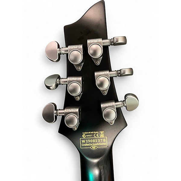 Used Schecter Guitar Research C1 Platinum Trans Black Solid Body Electric Guitar