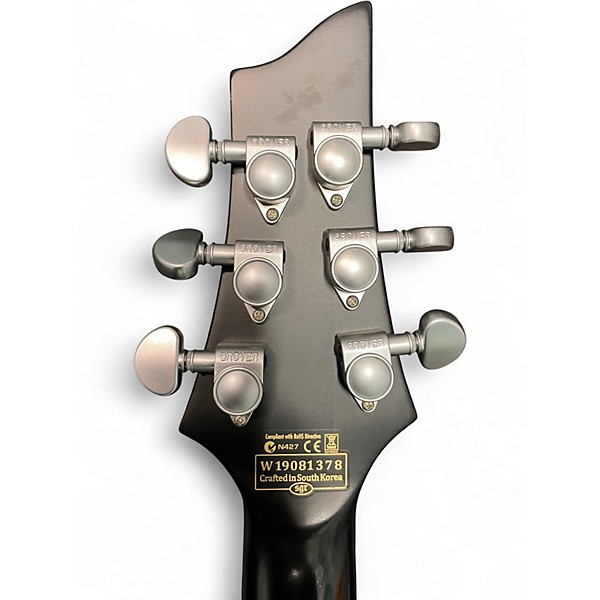 Used Schecter Guitar Research C1 Platinum Trans Black Solid Body Electric Guitar