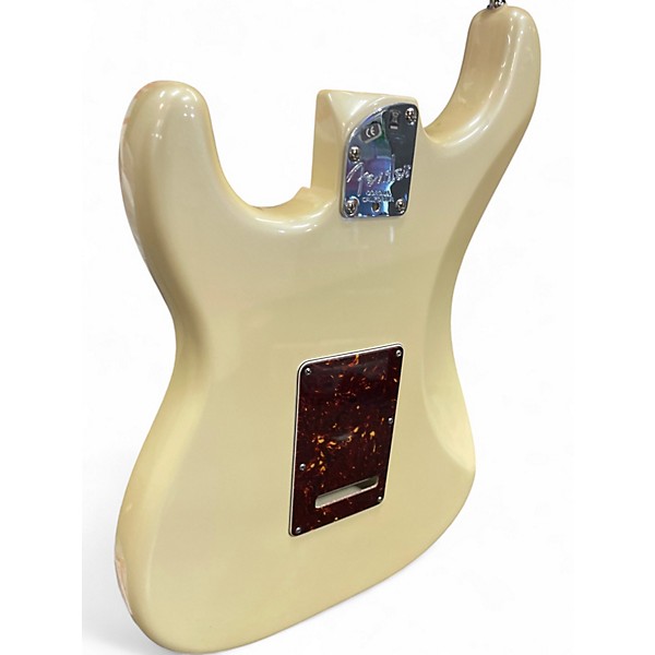Used Fender American Deluxe Stratocaster Olympic Pearl Solid Body Electric Guitar