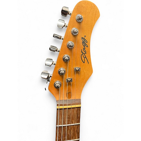 Used Stagg S300 Pink Solid Body Electric Guitar