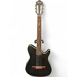 Used Ibanez TOD10N Black Classical Acoustic Electric Guitar
