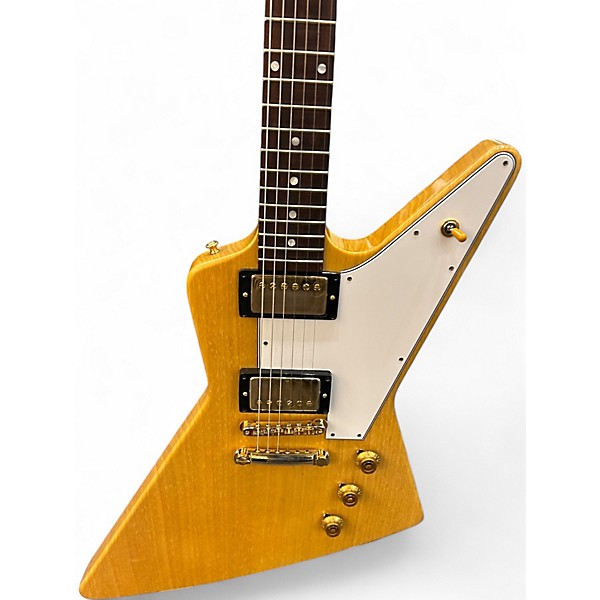 Used 2024 Gibson 1958 Reissue Korina Explorer Natural Solid Body Electric Guitar