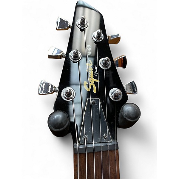 Used Squier M80 Metallic Red Solid Body Electric Guitar