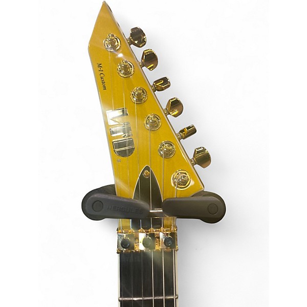 Used ESP  LTD M-1 Custom '87 Left-Handed  Gold Solid Body Electric Guitar