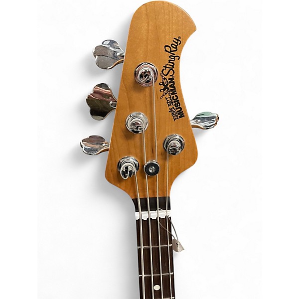 Used Ernie Ball Music Man Sting Ray SS White Electric Bass Guitar