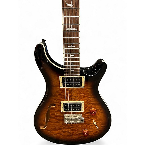 Used PRS SE Custom 22 Semi-Hollowbody Sunburst Hollow Body Electric Guitar