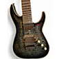 Used Schecter Guitar Research Hellraiser C7 Hybrid Trans Black Solid Body Electric Guitar