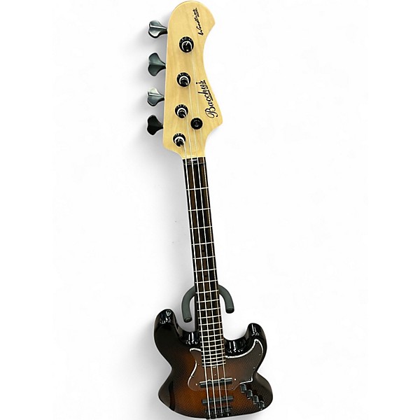 Used 2023 Bacchus woodline 417AC 2 Color Sunburst Electric Bass Guitar