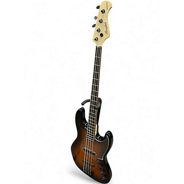 Used 2023 Bacchus woodline 417AC 2 Color Sunburst Electric Bass Guitar
