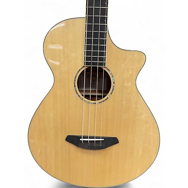 Used Breedlove Studio Bass Natural Acoustic Bass Guitar