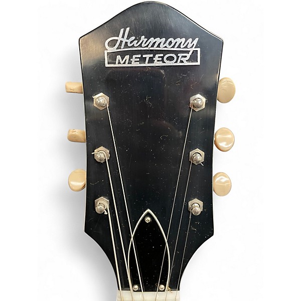 Vintage 1960s Harmony Meteor Tobacco Burst Hollow Body Electric Guitar