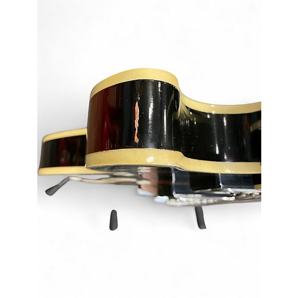 Vintage 1960s Harmony Meteor Tobacco Burst Hollow Body Electric Guitar