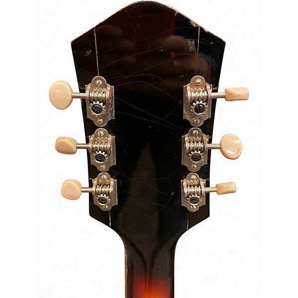 Vintage 1960s Harmony Meteor Tobacco Burst Hollow Body Electric Guitar