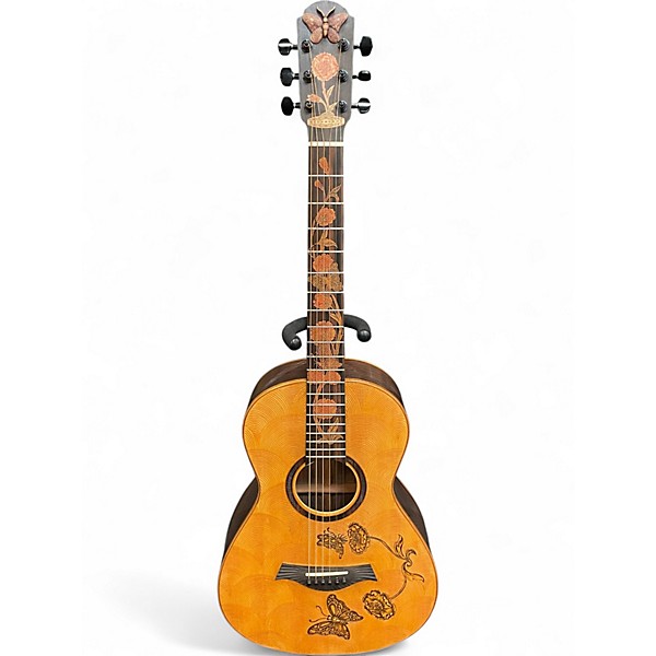 Used Blueberry Butterfly Natural Acoustic Guitar