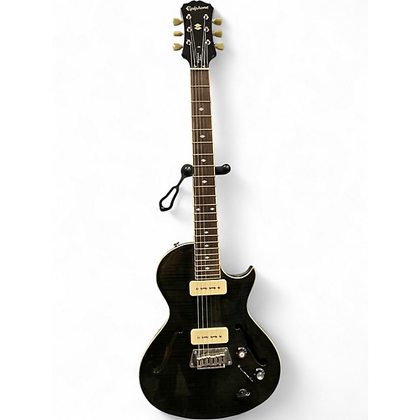 Used Epiphone Blueshawk Deluxe Trans Black Hollow Body Electric Guitar