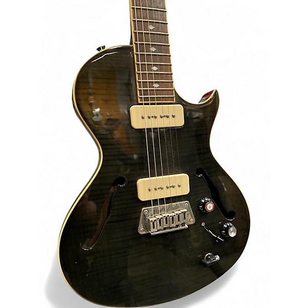 Used Epiphone Blueshawk Deluxe Trans Black Hollow Body Electric Guitar