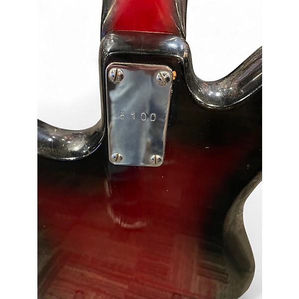 Vintage 1960s Galanti jetstar redburst Solid Body Electric Guitar