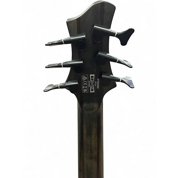 Used Ibanez BTB806MS TRANSPARENT GREY FLAT Electric Bass Guitar